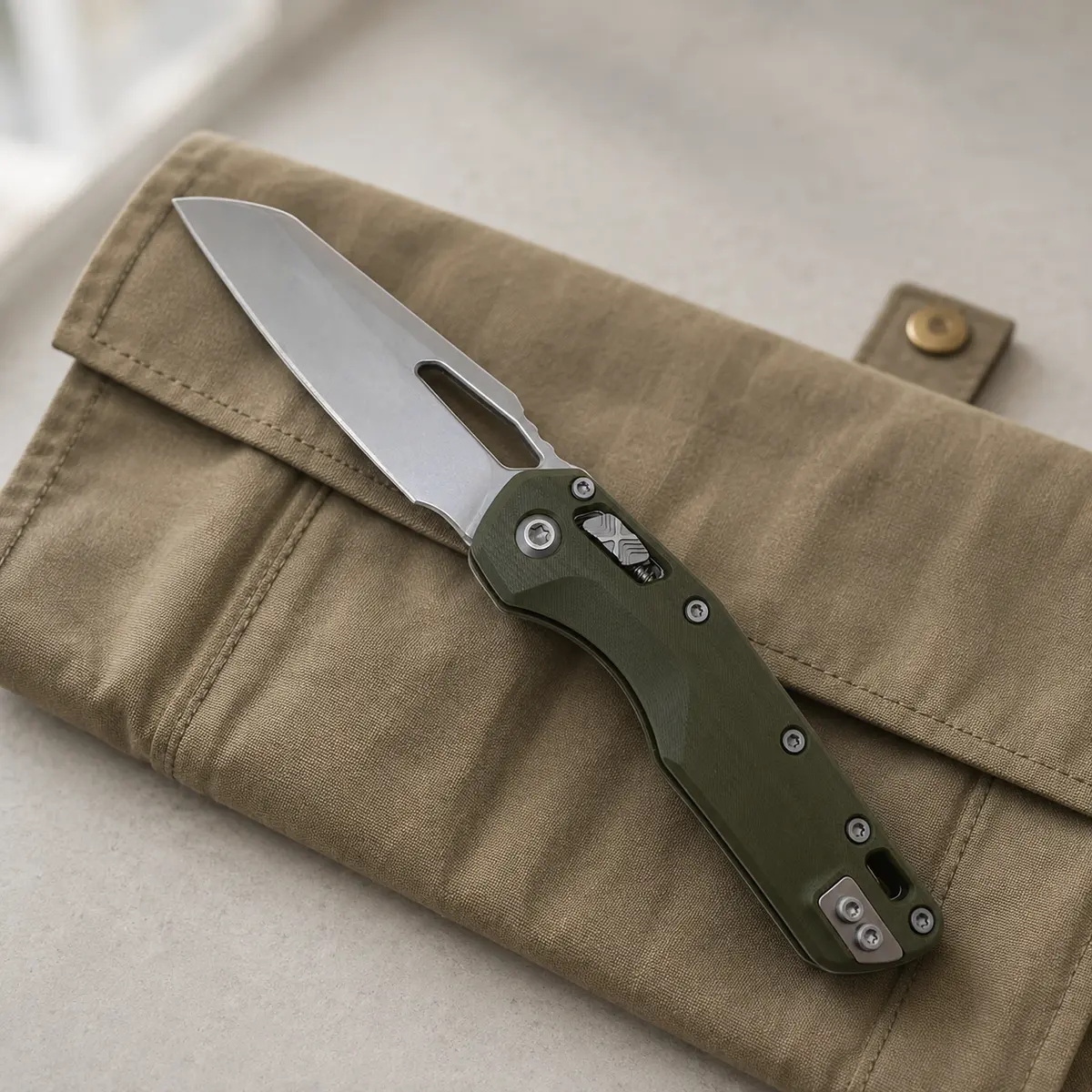 MSI Survival Knife – 3.6in Drop Point M390MK Blade, G10 Handle, Essential Gear for Emergency Preparedness, Camping, Bushcraft, Hiking, and Self-Reliance