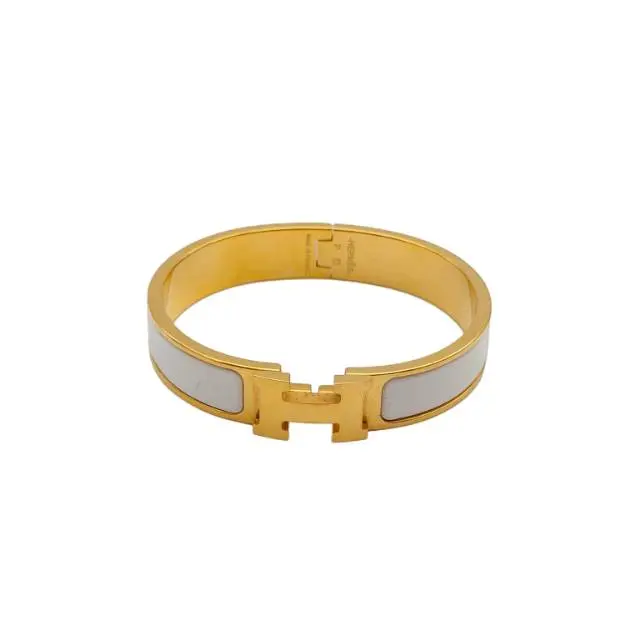Pre-owned 【alea】HERMES Clic H Enamel H Buckle BraceletP236273494