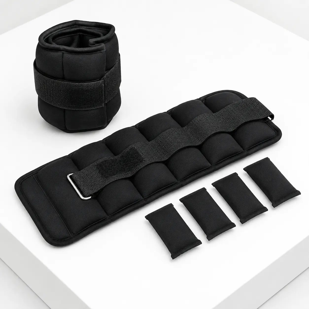 Adjustable Ankle & Wrist Weights Set - Strength Training Equipment, Compact and Portable, Removable Sandbags, Secure Velcro Straps, Prevent Chafing, Support Progressive Overload, Customizable Resistance for Rehab Workouts, Anti-Chafe, Running/Dance, Unise