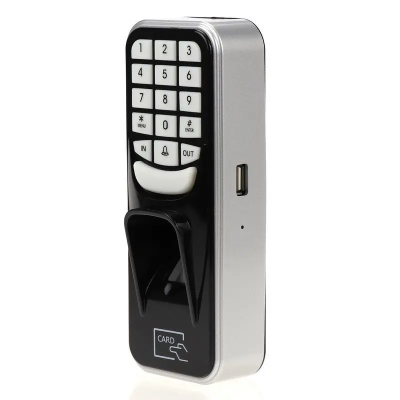 High-Quality Fingerprint Access Attendance Kit (170*65*32Mm), Office Indoor Security System with Access Card Holder, Customizable User Passwords, Durable Internal Components, Glass/Iron Door Magnetic Lock, Unlock-Record Functionality, Fingerprint Sensor,,
