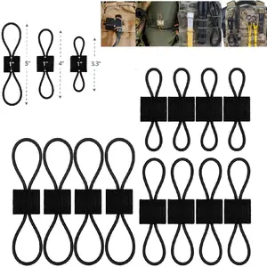 MOLLE system backpack buckle PTT securing strap elastic MOLLE webbing, vest and backpack accessory, MOLLE webbing multi-functional strapping.