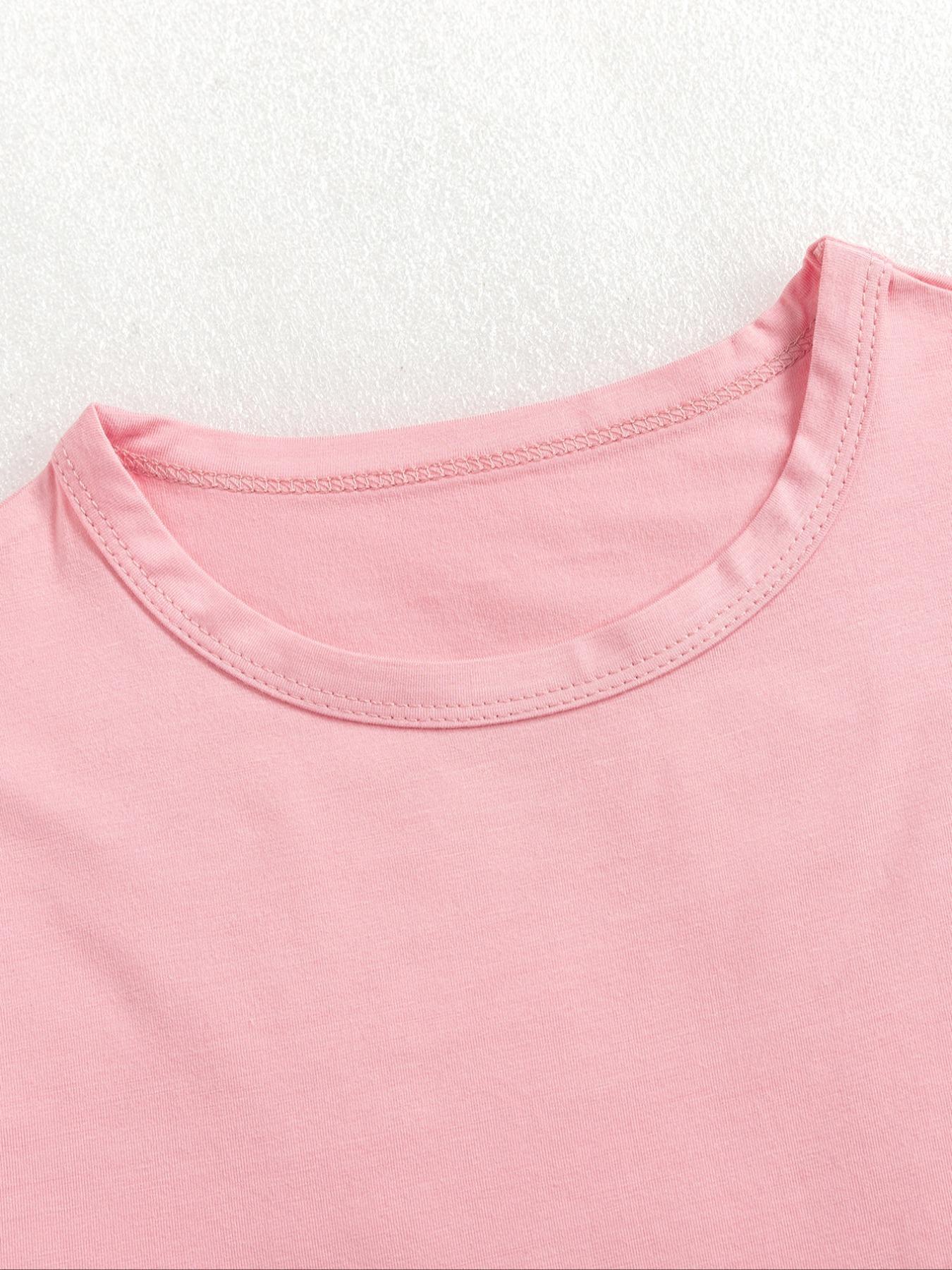 Women's Solid Long Sleeve Crop Tee & Flare Leg Skinny Pants Loungewear Set, Casual Round Neck Top & Bell Bottom Leggings, Sleepwear Set for Women