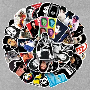 51PCS Michael Jackson Vinyl Stickers  Waterproof Decals for Phone  Laptop & Luggage Ideal for Fans & DIY Decor