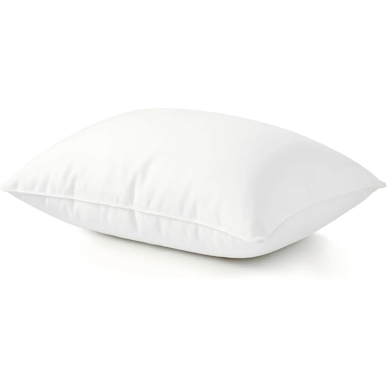 White Goose Feather and Down Pillows with 100% Cotton Cover - Hotel Collection Sleeping Pillow, Standard Size, 1 PackGift