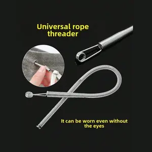 1PC Flexible String Threader Tool – Bendable Design for Elastic Bands & Cords. Perfect for Clothing Repairs & DIY Crafting. Great Household Essential.