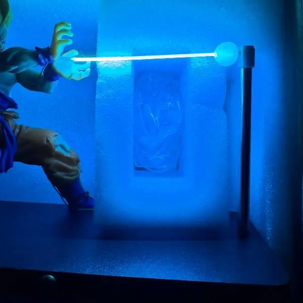 Anime Character Kamehameha LED Night Light Creative Beam Effect Desk Lamp Action Figure Display Ornament Cool Room Decor Gift For Anime Fans Boys