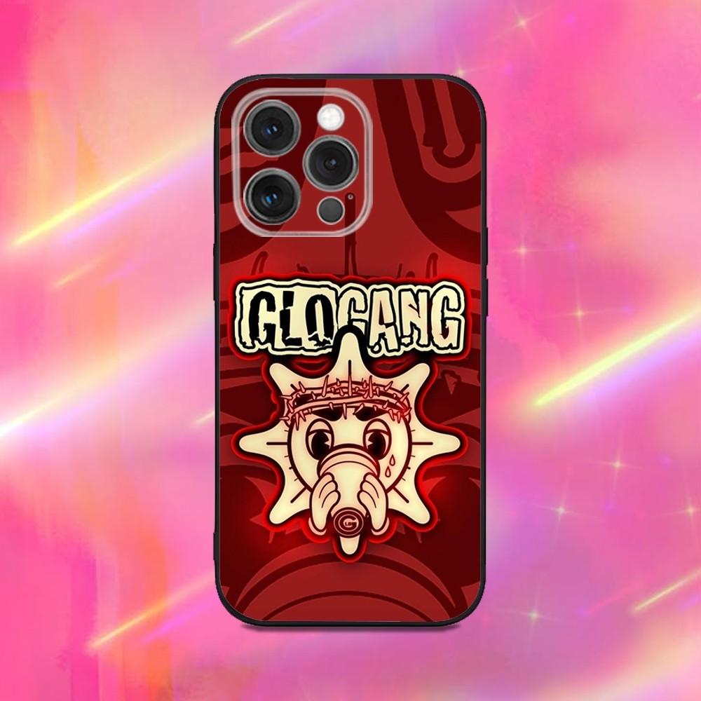 G-GLO G-GANG Rapper Logo Phone Case For iPhone17, 16,15,14,13,12,11,Pro,Max,Plus,X,XS,Soft Silicone Black Case