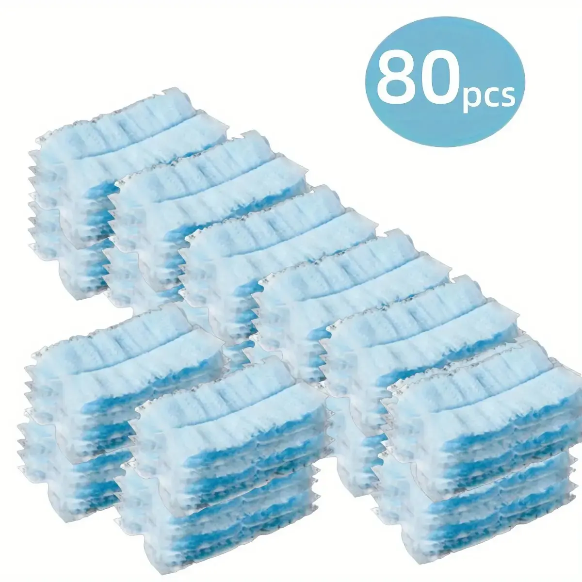 80PCS Multi-Purpose Electrostatic Dust Cloth Refills, Disposable PP Static Dusting Sheets with 360° Coverage, Compatible with Most Duster Handles, Ideal for Home Car Electronics Deep Cleaning, Wiping Cloth, Electrostatic Duster Cloths