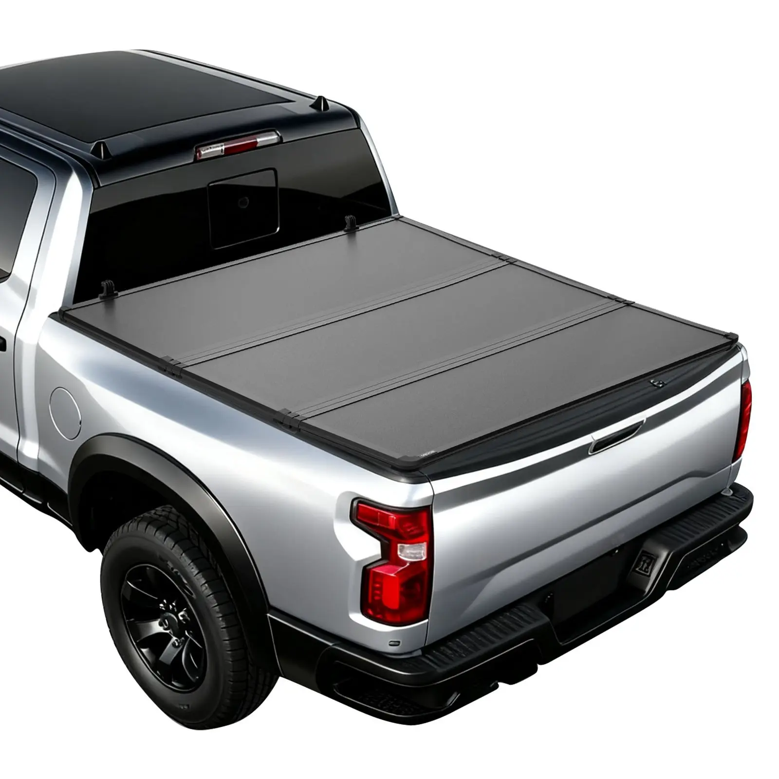 【Summerfinds】VEVOR Hard Tri-Fold Truck Tonneau Cover, Waterproof Hard Shell for Truck Bed Protection, Compatible with 2019-2026 Dodge Ram 1500 (Incl. Classic/New) 6.4 ft (76.3 in) No-Rambox, Not for Split Tailgate, Folding
