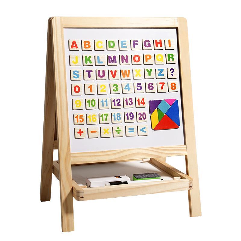 Double-sided Drawable & Writable Drawing Board, 1 Set Foldable Erasable Drawing Boards with Accessories, Creative Learning Toy for Teacher & Students, Writing Board