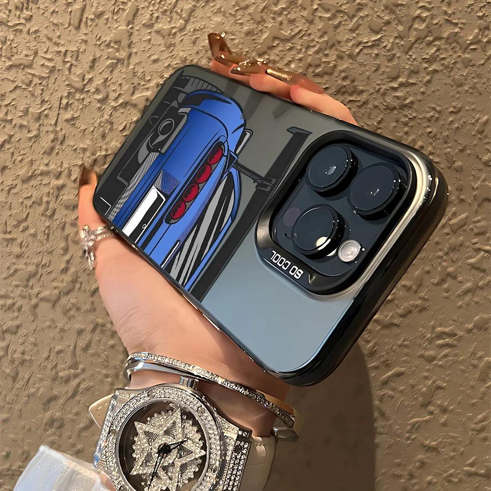 Cool JDM Sports Car Phone Case For iPhone 17 16e 16 15 14 13 12 11 mini Pro Max X XR 8 7 Air Plus Anti Fall Matte Back Cover