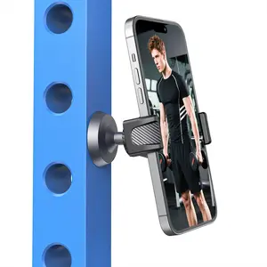 Magnetic Phone Holder Mount, 360 Rotation Phone Magnetic Mount for Gym, Universal Magnet Base Gym Phone Holder for All Cellphones