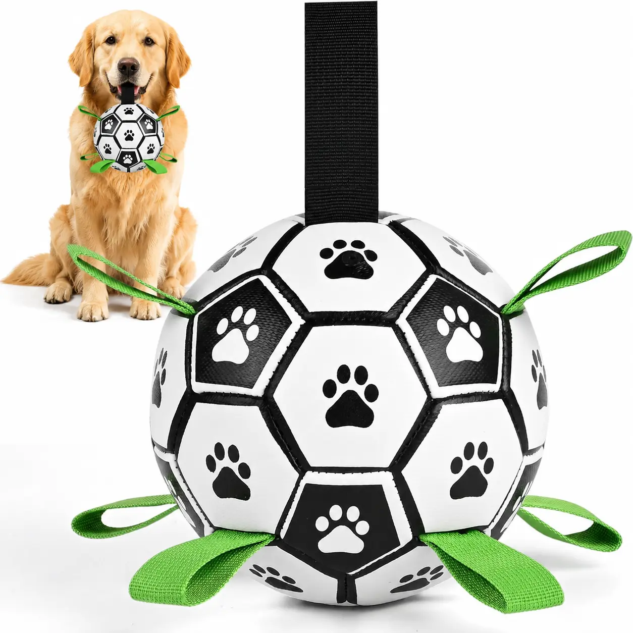Dog soccer  ball toy, outdoor-specific fetch training toy ball, chew-resistant and durable, Outdoor Interactive Pet Ball,pet toy supplies, suitable for small, medium, and large dogs.