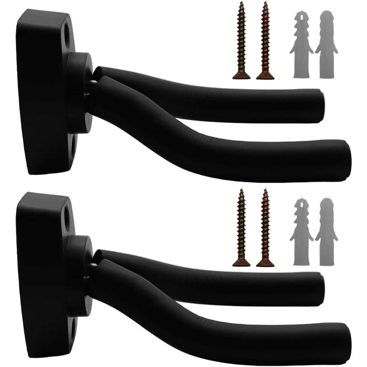 Guitar Wall Hanger Stands Ukulele Wall Mount 2 Pack Violin Hook Keep Holder Display Rack Bracket  Most Guitar Bass Accessories