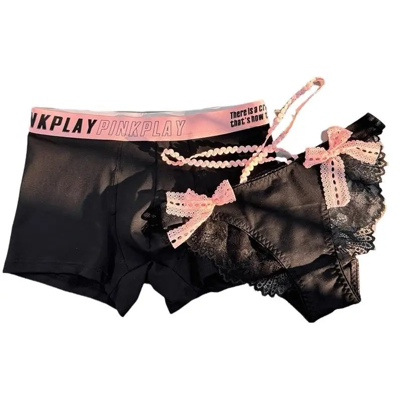 Matching Couples Underwear Set �C Cute & Sexy His and Hers Briefs Fabric Menswear Boxers Breathable Day Elastic Panties  Socks
