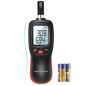 WT83 Temperature Humidity Meter,  Thermometer Hygrometer with Ambient Dew Point Wet Bulb Temperature Indoor Outdoor, Max/Min Data Hold, 1000 Sets Data Log,  Included