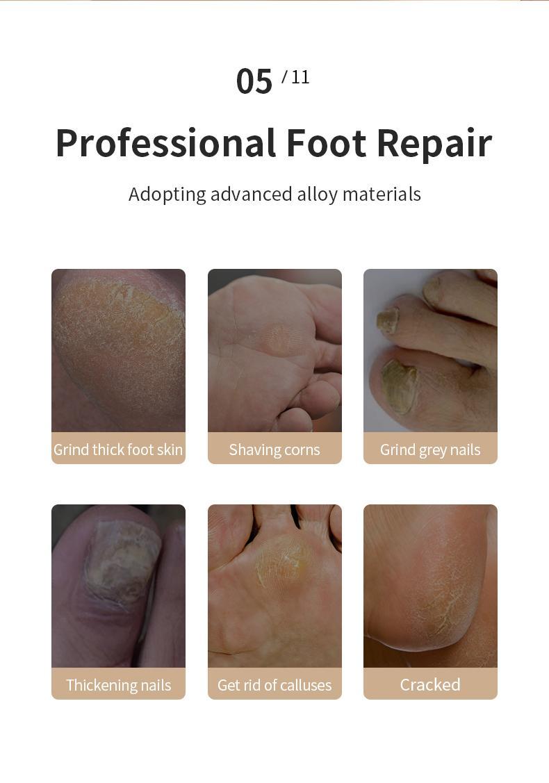 Electric Foot Grinding Stone - Digital Foot Grinder, Rechargeable, Exfoliating Tool for Calluses, Home & Nail Salons Use, Perfect Gift