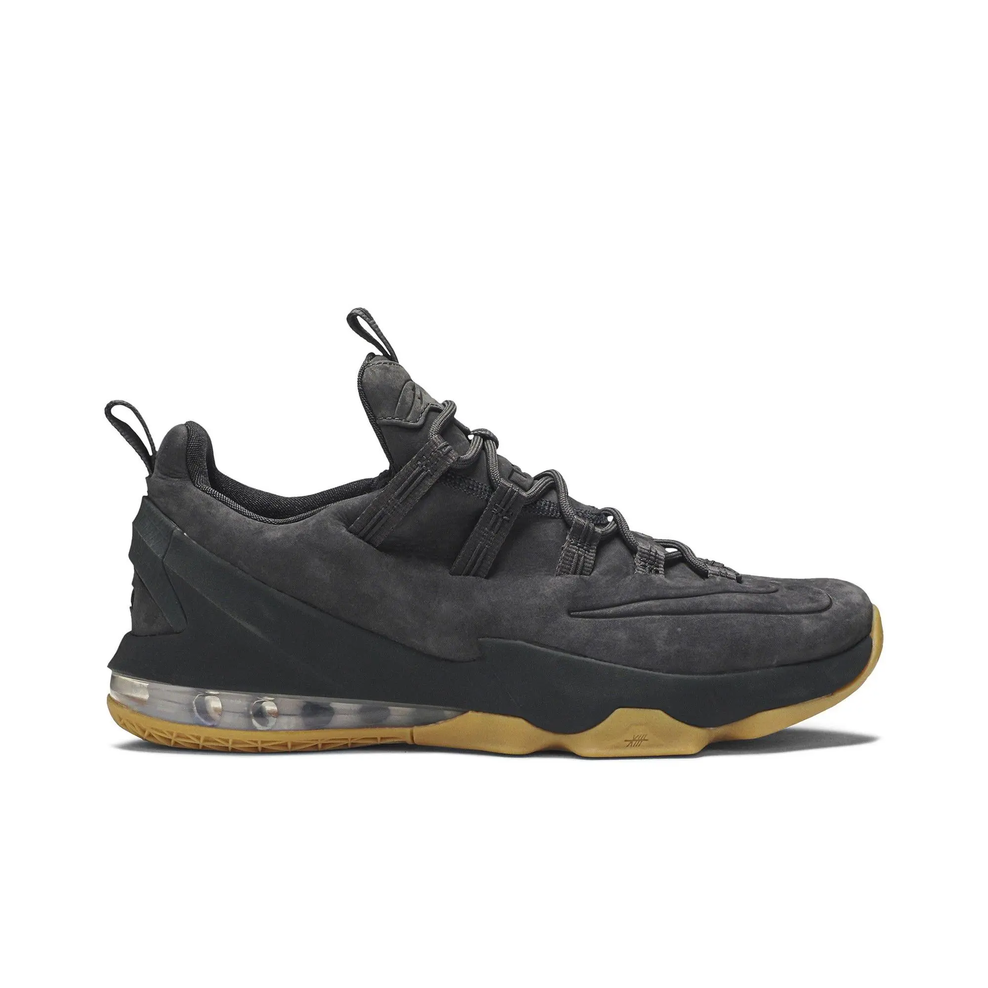 Nike LeBron 13 Low Premium 'Anthracite Grey' (Unisex) Anthracite/Anthracite-Gum Light Brown basketball shoes AH8289 001