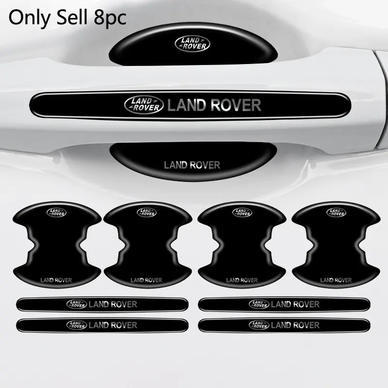 8pc Car Stlying Door Handle Bowl Anti-scratch Protective Stickers For Land Rover Range Rover Evoque Velar Discovery Auto Accessories