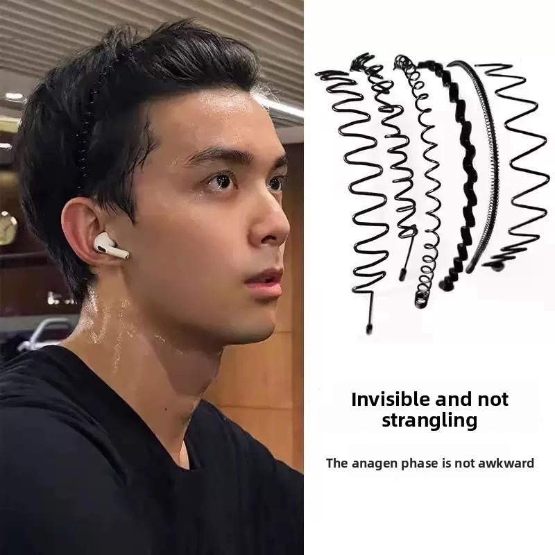 Men’s Invisible Wave Headband – Individually Wrapped, Korean Style, for Slicked-Back Hair, Face Washing & Sports fashionable