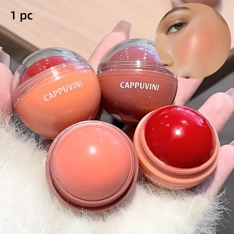 Dual-Use Blush Cream for Lips And Cheeks - Matte And Pearl Finish Suitable for All Skin Tones, Instantly Brightens Complexion - Can Be Used Wet Or Dry - Long-Lasting And Smudge-Proof - Matte Texture - Medium Coverage - Suitable for All Skin Types