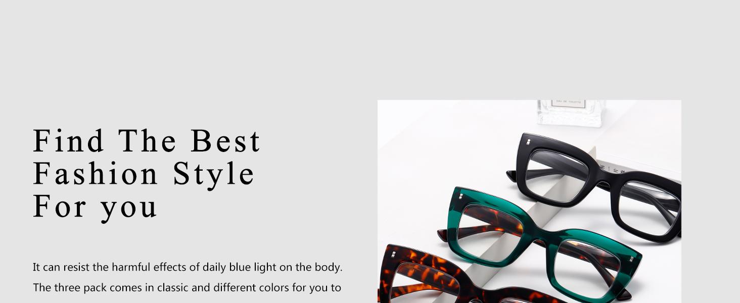 3 Pack Oprah Style Reading Glasses Oversized Readers Blue Light Blocking Computer Eyewear With Spring Hinge