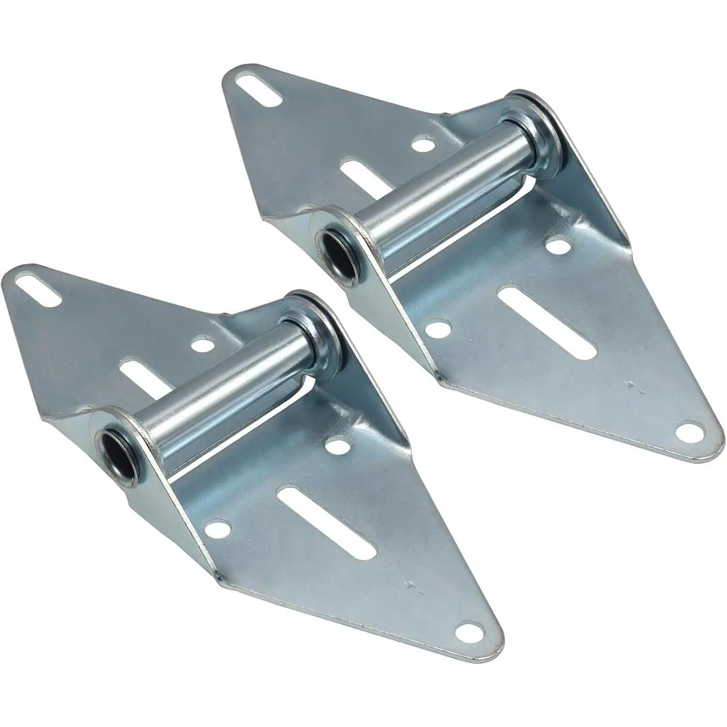2 count #1 Garage Door Hinge, 14 Gauge Steel | Heavy Duty, Galvanized Finish, Residential/Light Commercial,