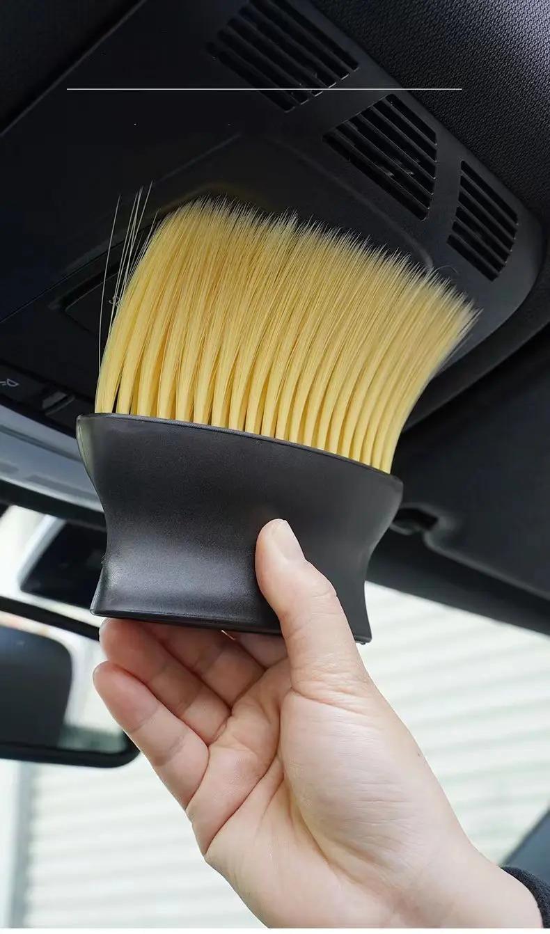 Car Interior Sweeping Dust Soft Brush Car Wash Tool Artifact Car Interior Gap Dust Brush Air Outlet Cleaning Brush