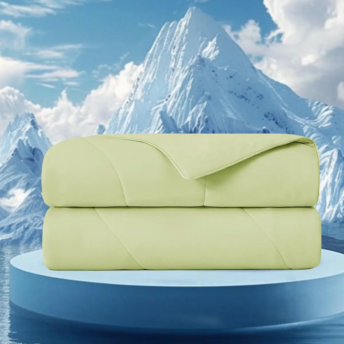 ARCH 90x90 Inch Cooling Comforter Sage Green Down Alternative All-Season Lightweight Breathable Soft Bedding for Queen Full Bed, Machine Washable Hypoallergenic Microfiber Duvet Insert with Corner Tabs, 1 Piece, Home Furniture and Household Product