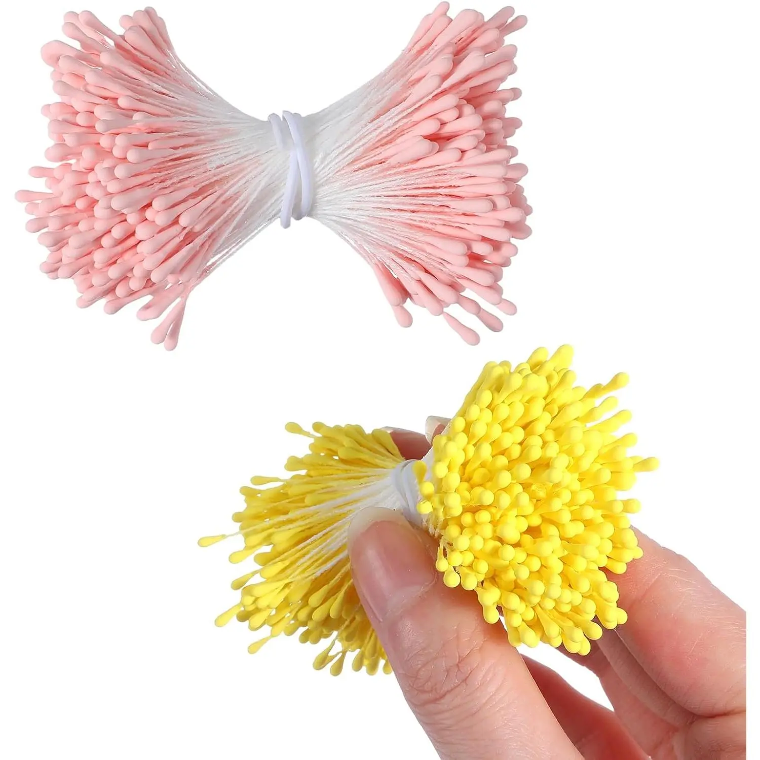 700 count Stamens for Flower Making 2mm Yellow and  Flower Stamens Double Heads Floral Stamen for Crafts DIY Artificial  Christmas Card Wedding Mother‘s Day Scrapbook Decoration