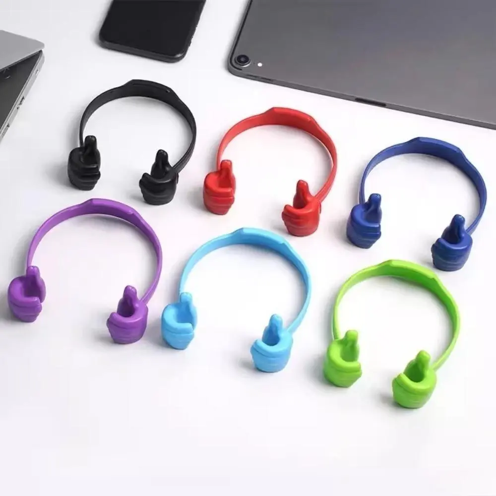 Thumbs-Shape Novelty Compact Mobile Phone Tablet E-Reader Stand, Adjustable Lazy Cradle, Multi-Angle Stable Desktop Accessory, Lightweight Decorative Desk Ornament, Thoughtful Gift for Students (Luggage & Bag Charm Accessory), Accessories, Holder
