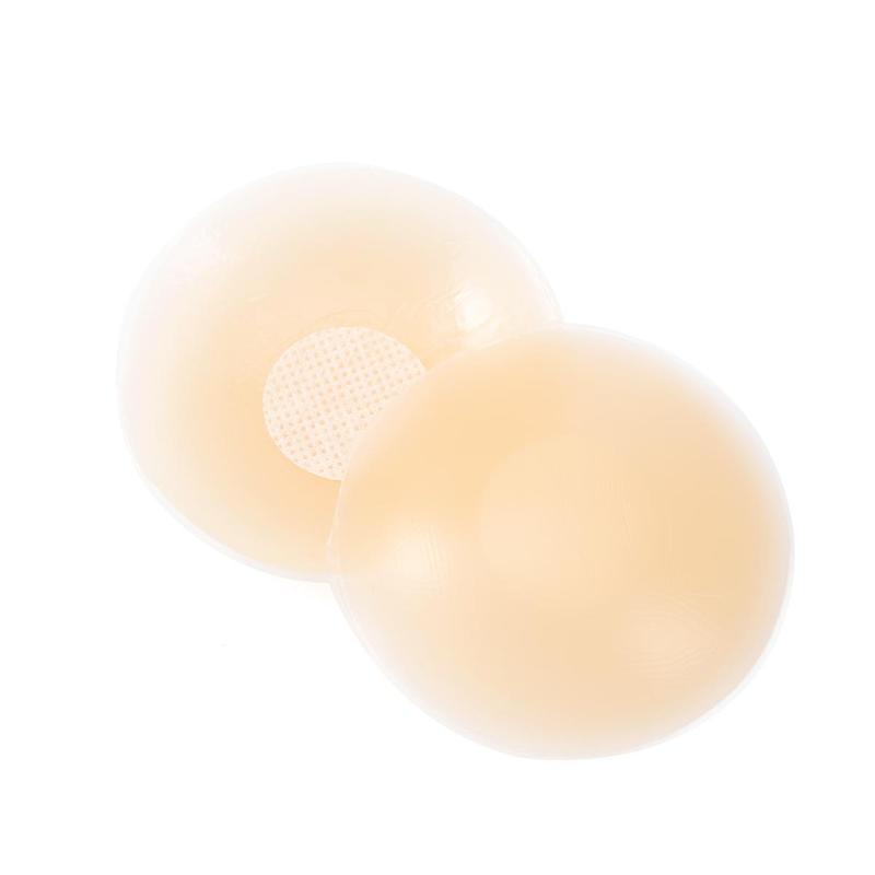 AWAYTR Nipple Cover for Women Sticky Adhesive Silicone Pasties Waterproof Reusable Pasty Nipple Cover with Travel Bag 1/3/5Pair