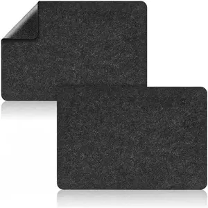 Heat Resistant Mat for Air Fryer, 2 Pcs Heat Resistant Pad Countertop Protector for Coffee Maker Countertops with Sliding Function for Air Fryer, Blender, Coffee Maker, Toaster