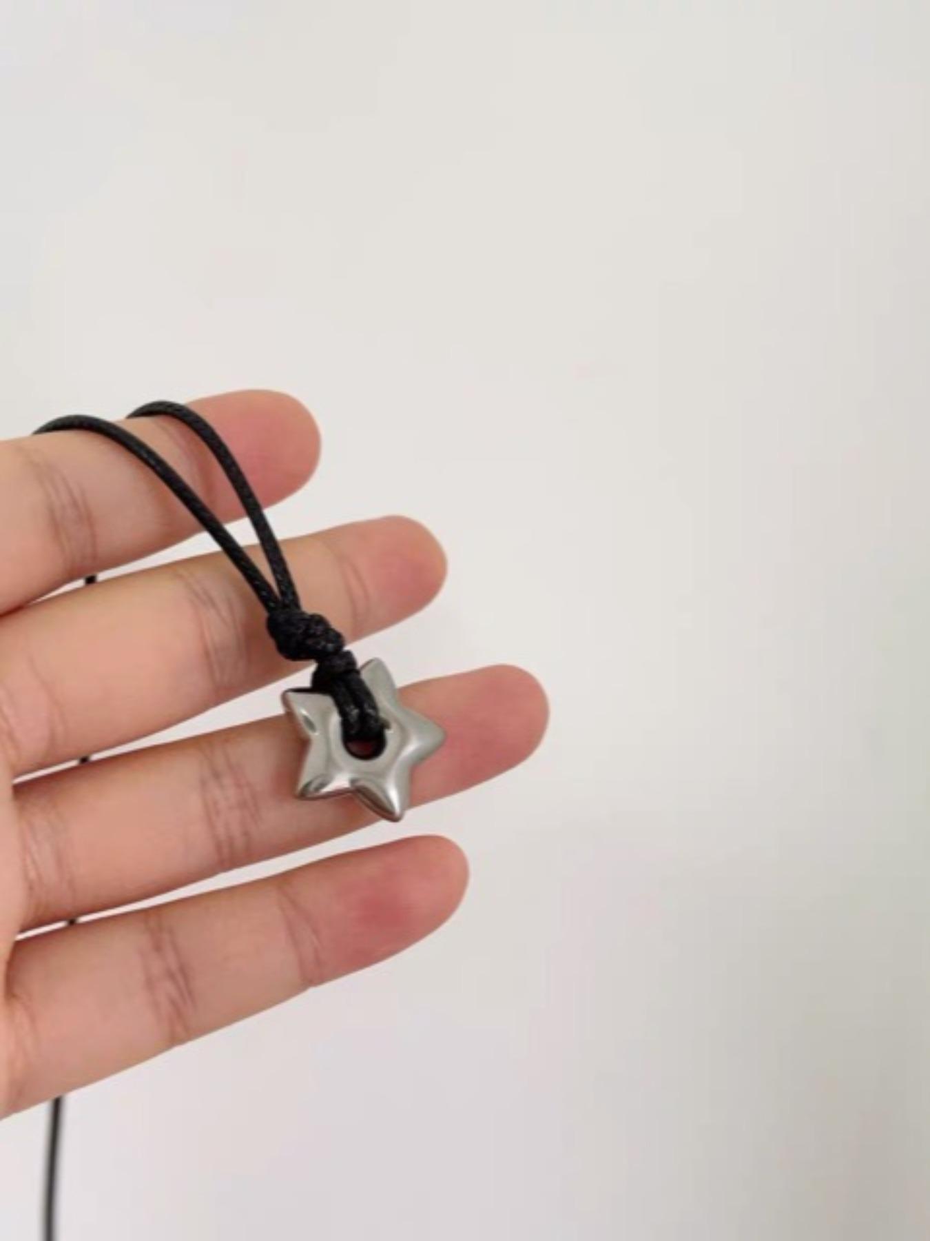 Hollow Star Design Pendant Necklace for Women, Y2K Style Fashion Jewelry for Party, Daily Decor, Trendy All-match & Exquisite Jewelry for Birthday Gift, Necklace for Daughter