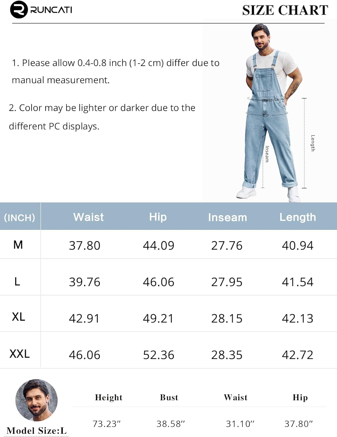 PASLTER Men's Denim Bib Overalls Jeans Fashion Boot Cut Trousers Casual Slim Fit Adjustable Straps Jumpsuit PASLTER Men's Denim Bib Overalls Jeans Fashion Boot Cut Trousers Casual Slim Fit Adjustable Straps Jumpsuit
