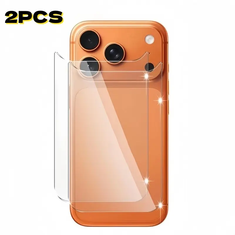 2pcs Back Glass for iPhone 17 Pro Max, Anti-Shock Protective Screen Protector, Durable Tempered Glass, Compatible with iPhone 17promax/17promax