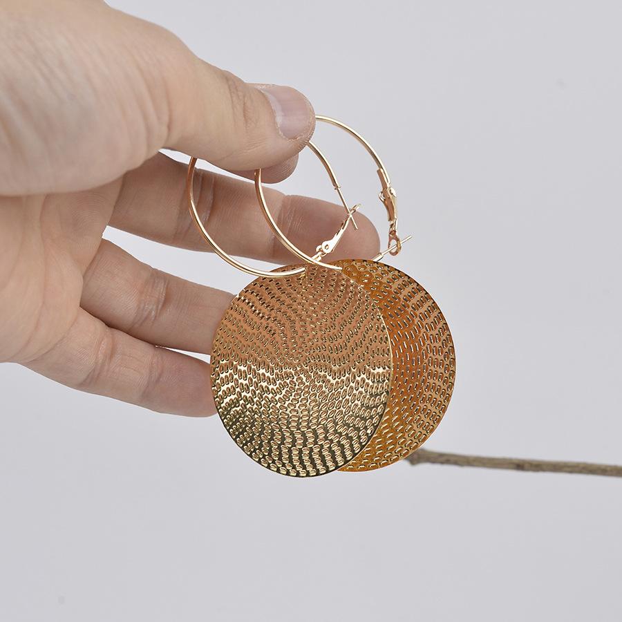 Fashionable Round Shaped Hoop Earrings, Circle Shape Earrings, Fashion Jewelry for Party, Daily Clothing Decor, Trendy All-match & Exquisite Jewelry for Birthday Gift