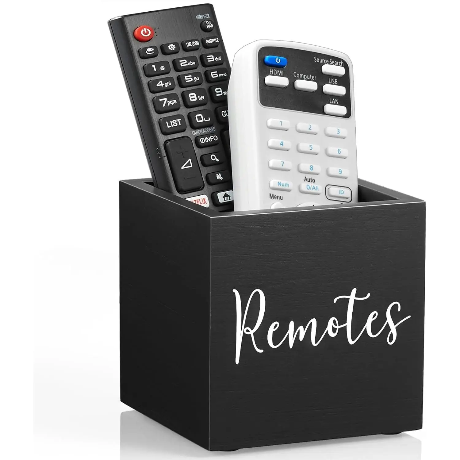 Remote Control Holder,  TV Remote Holder, Remote Storage , Remote Control Organizer (Black, 1 Slot)