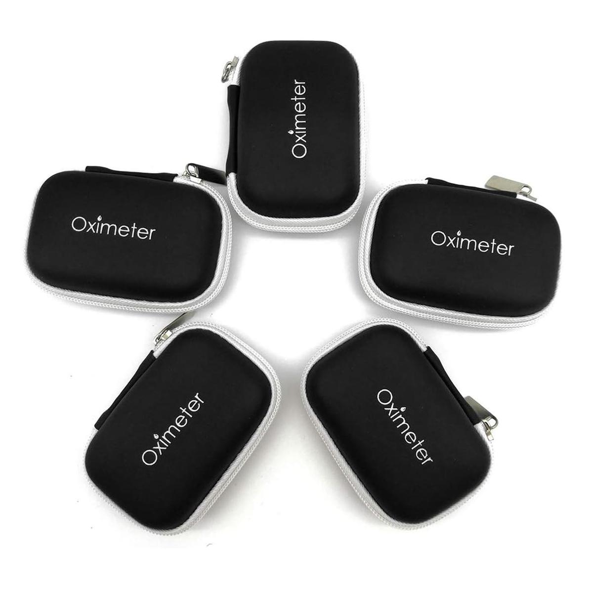 Portable Blood Oxygen Meter Case, Waterproof Pulse Oximeter Storage Box, Hard Eva Carrying Bag for Easy Transport, Durable Pouch, Travel Organization Pouch