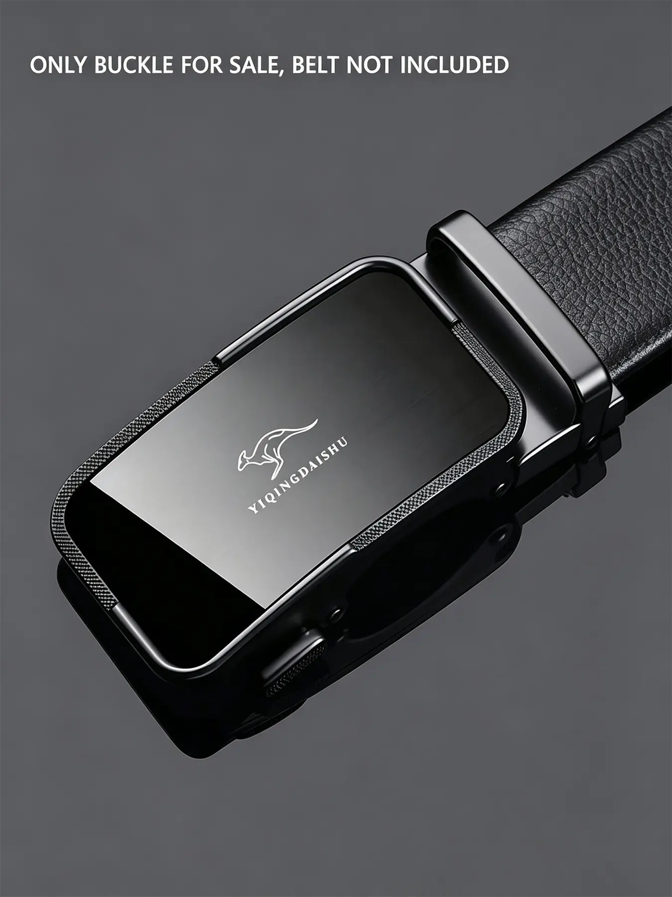1 Pack Men's Automatic Belt Buckle, Alloy Auto Buckle Head, Leather Belt Replacement Buckle, Single Piece, Durable and Stylish Accessory，Only Automatic Ratchet Belt Buckle, Belt Strap Not Included.