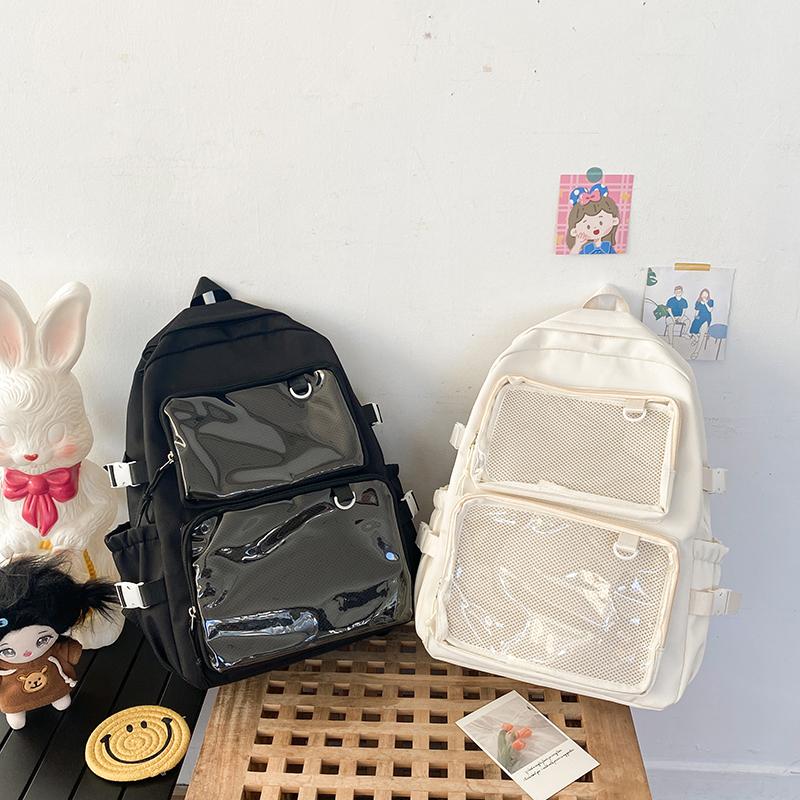 Japanese Style Transparent Ita Bag for Girls Comic Cons Large Capacity Women Backpack Fashion School Bags for College Student JK