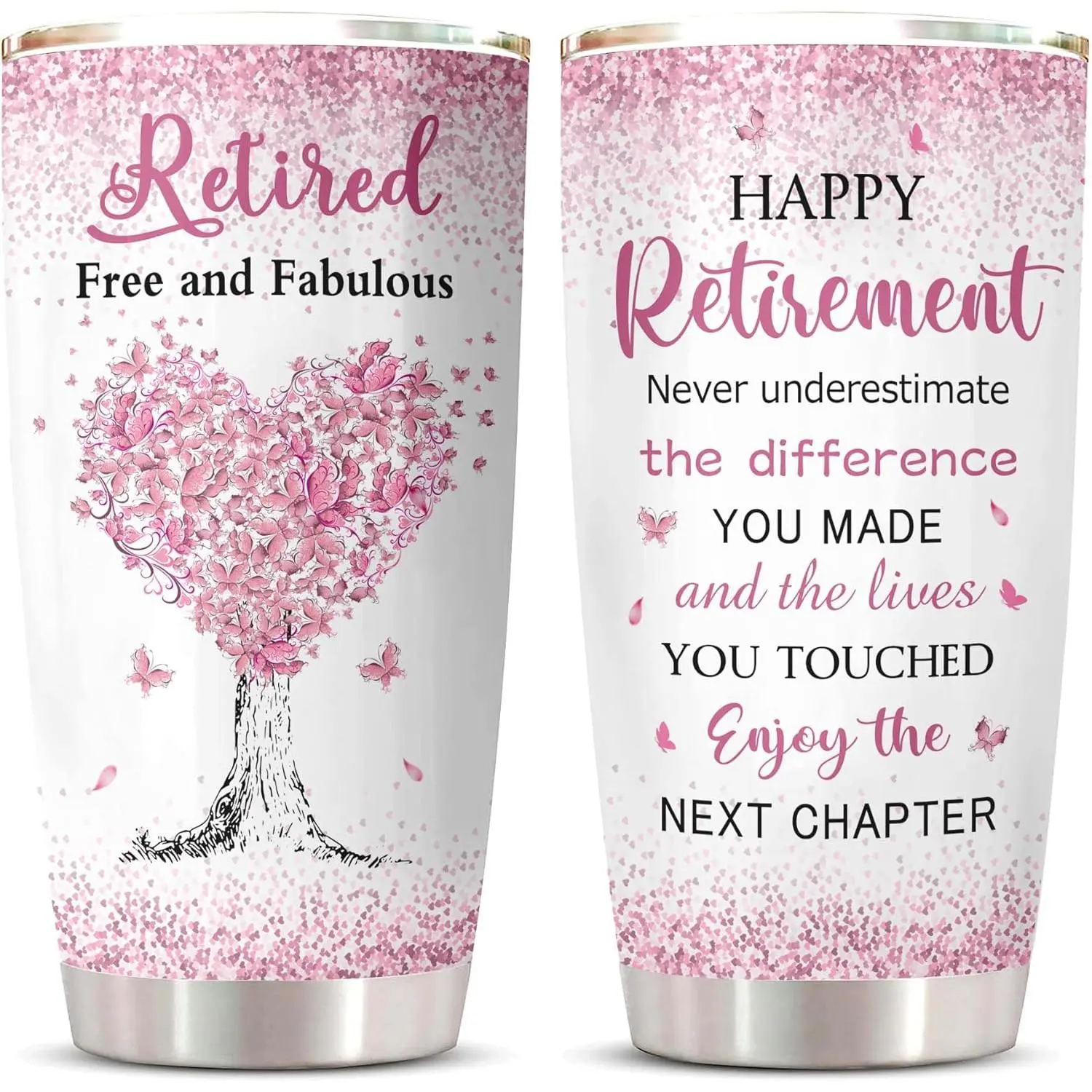 20oz Anti-Scalding Retirement Tumbler (1PC) - 500-1000ml Vacuum Flask, 7-12 Hours Insulation, Adults' Ideal Retirement Gift Farewell Drinkware