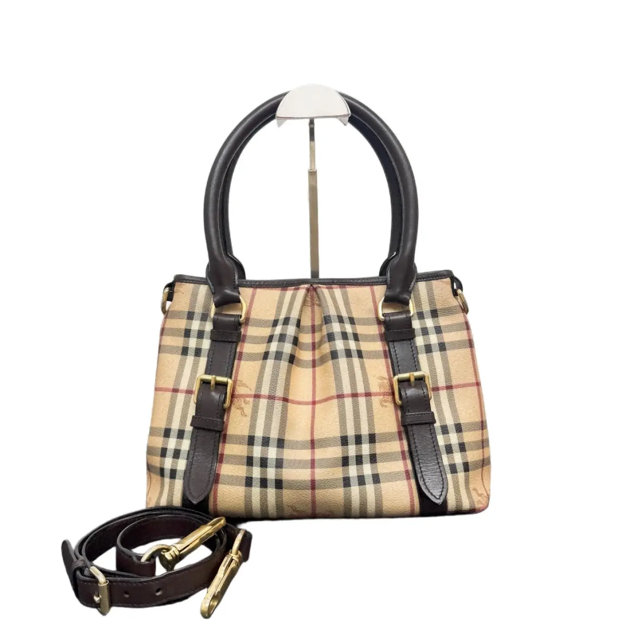 Pre-owned Burberry Elegant Satchel Handbag Top Handle Bag, Fashion Purse, Style ANB716128