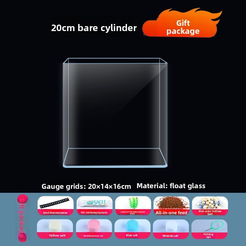 Curved Glass Fish Tank Small Living Room Fish Tank Glass Aquarium Ecological Goldfish Tank Home Aquarium