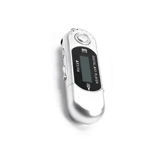 Mini MP3 Player case USB 2.0 Small Flash Drive Lossless Sound Multilanguage LCD Music Player with 3.5mm Audio Jack Automatic Shutdown