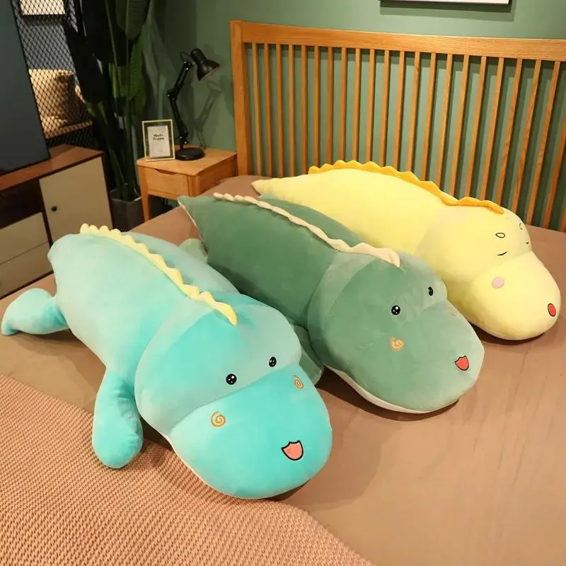 Large Size 80cm Cartoonish Soft Plush Dinosaur Toy, Stuffed Animal Pillow Gift for Ages 12+
