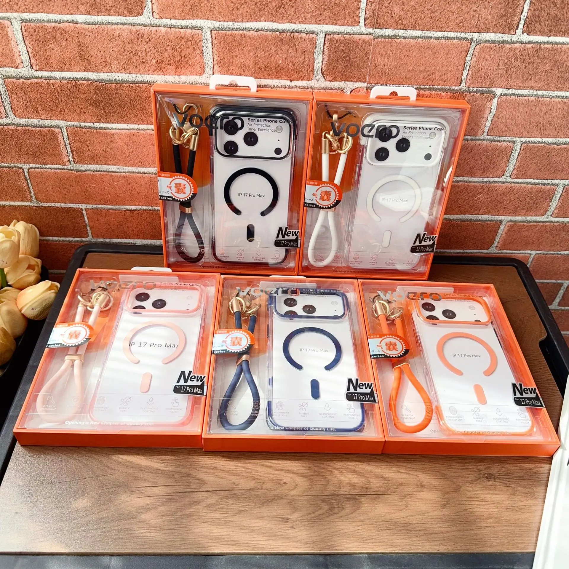 Gift box suitable for iPhone17promax transparent airbag magnetic suction mobile phone case Apple 16 liquid silicone lanyard