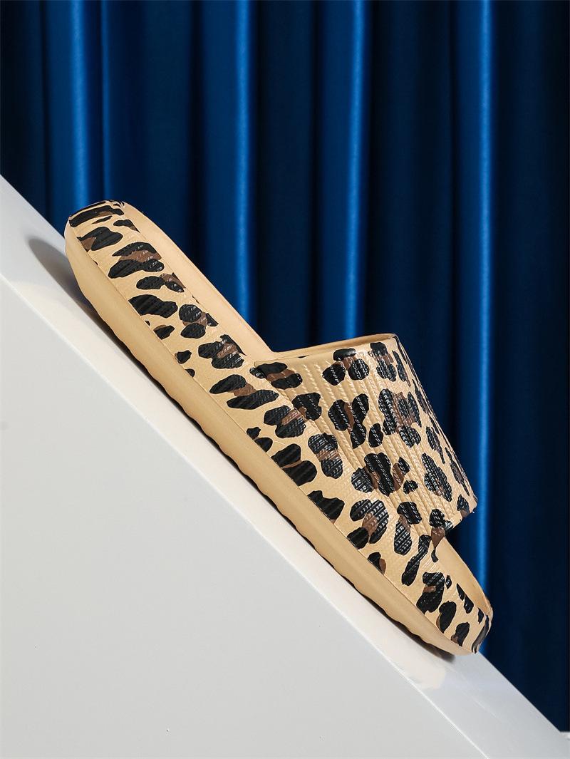 2026 Leopard Print EVA Slippers Summer Must-Have Non-Slip Cloud Slides Beach & Bathroom Ready Thick Sole Comfort Viral TikTok Trend Cozy Aesthetic Perfect Gift Idea