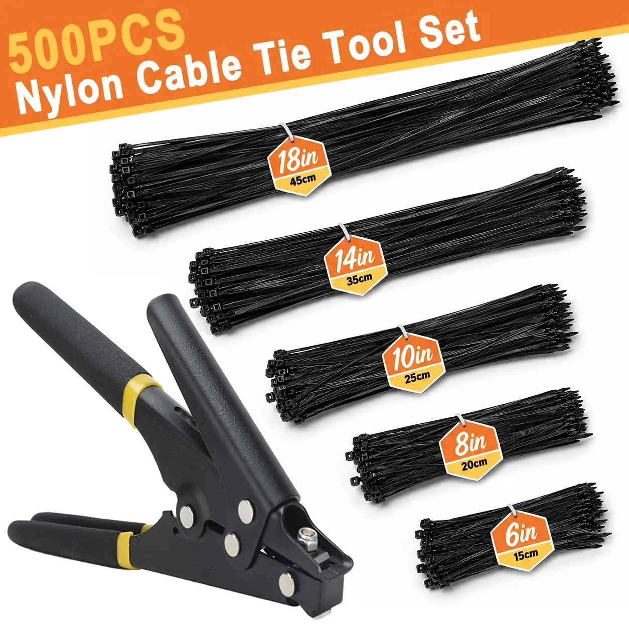 500 tie straps + tie strap tools