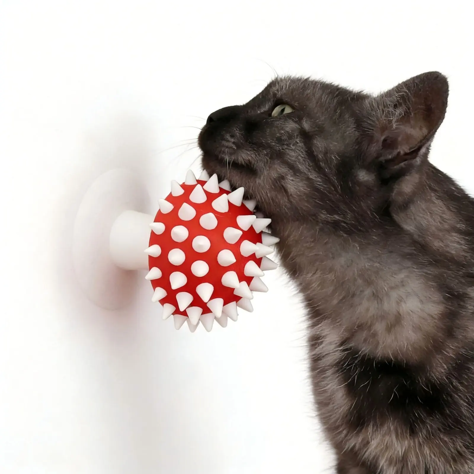 3D Printed Spiky Mushroom Cat Scratcher, practical self-grooming toy. Helps cats scratch and soothe itchy skin, keeps pets entertained. Sturdy structure, perfect for daily use at home.